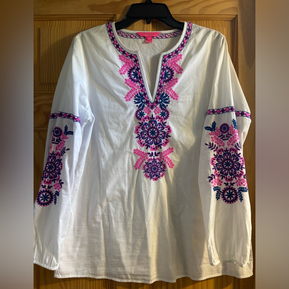 Lilly Pulitzer Embroidered Top